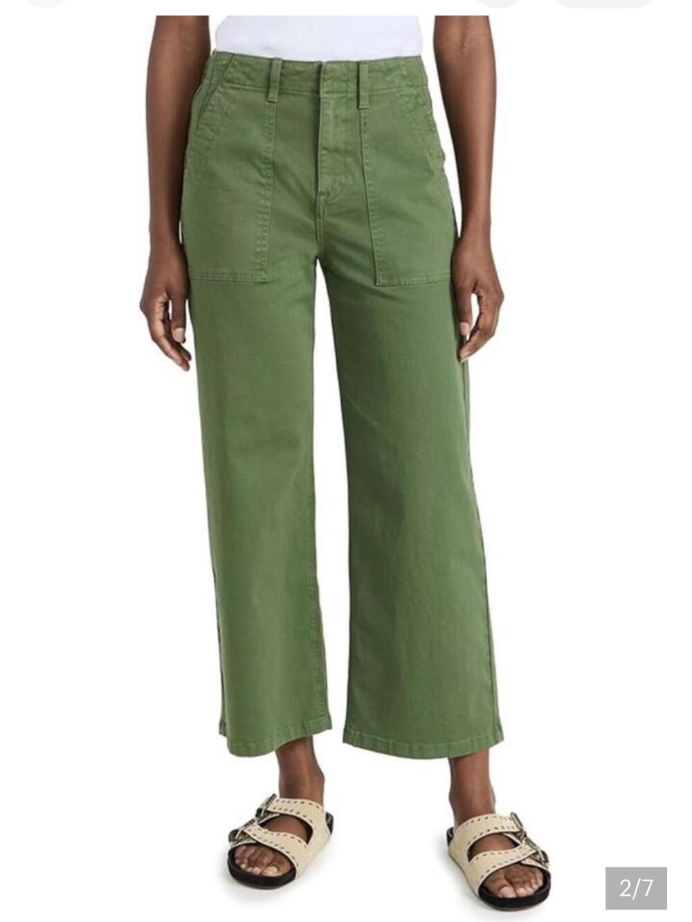 PISTOLA Sophia Wide Leg Utility Ankle Pants, Size 24